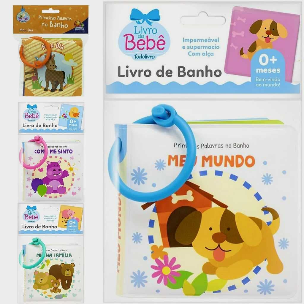 Primeiras Palavras no Banho Ii - Livro de Banho Pra Bebes.