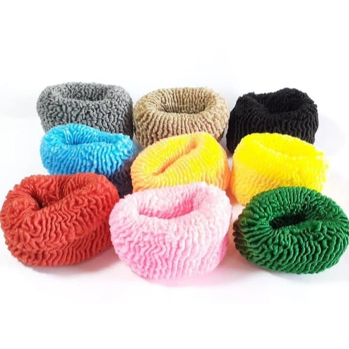 Pom Pom de Cabelo Rabicó Xuxão Preto Colorido Kit