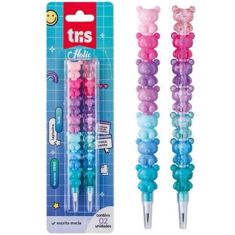 Lapiseira troca ponta Ursinho Link Holic TRIS