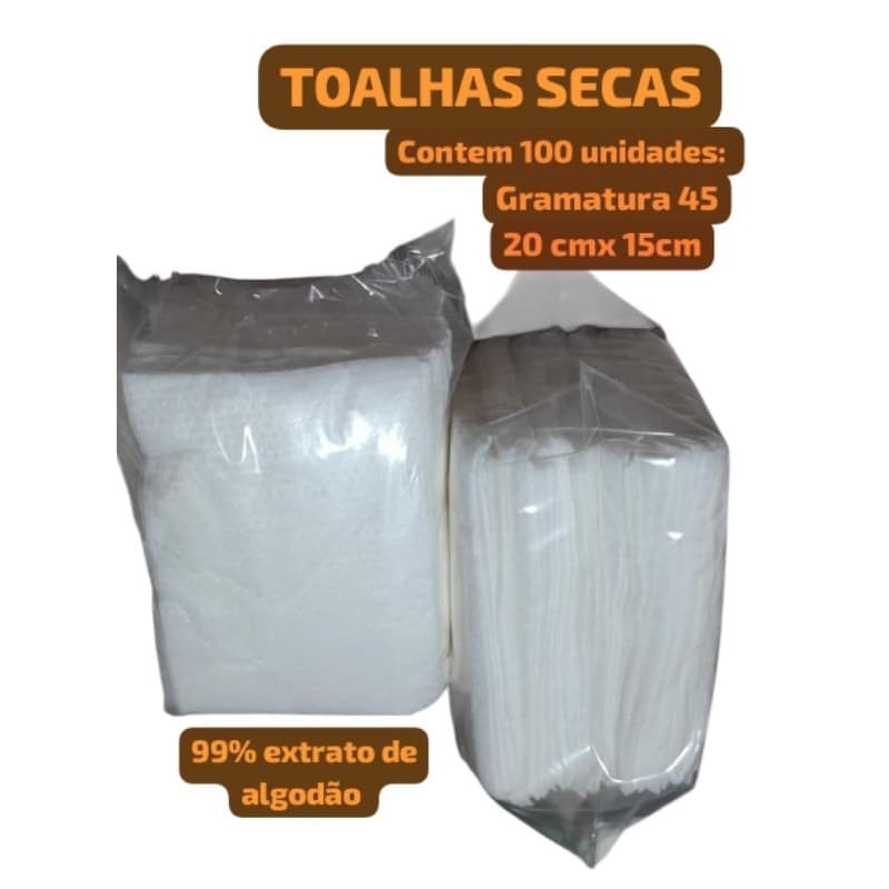 500 toalhas secas antialérgicos
