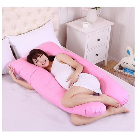 Almofada de Corpo Para Gestante Em Formato de U