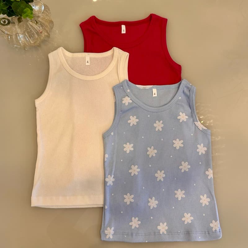 Kit 3 Regatas de Ribana Infantil Menina Tecido Canelado Verão Cores Sortidas