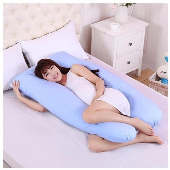 Almofada Travesseiro Para Gestante Corpo Formato U Anatômico - 1,20m