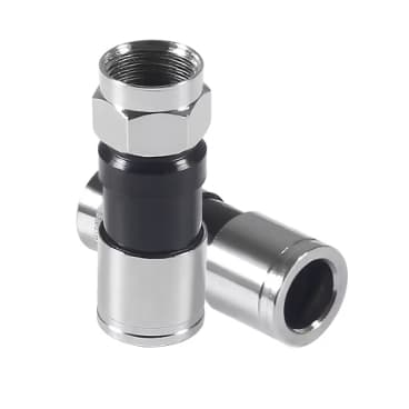 100 Conector Rg6 De Compressão Profissional Pressão para cabo RG6
