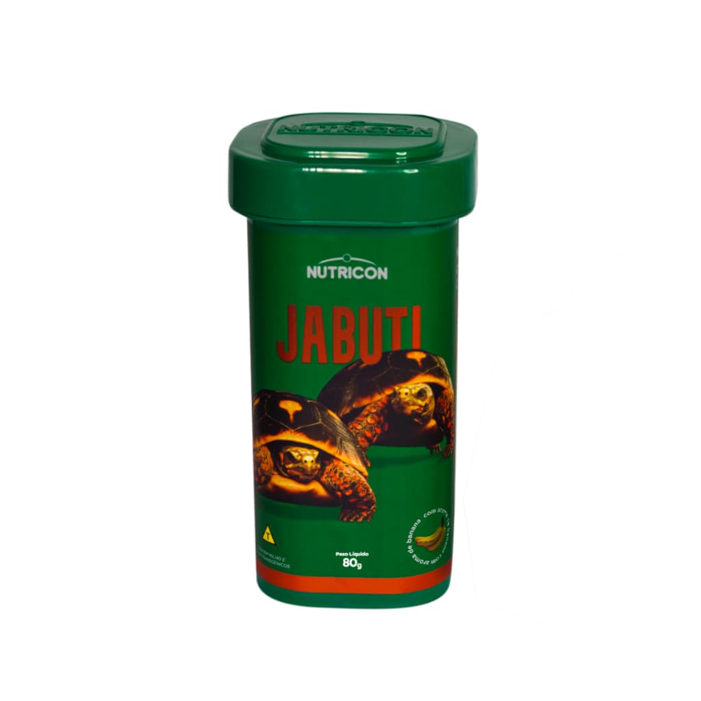 Ração Nutricon Jabuti 80g Com Vitamina C Sabor Banana