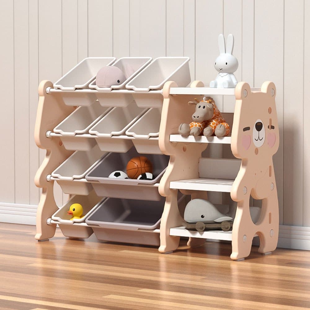 Organizador De Brinquedos Infantil C/ Cestos Caixas e Prateleiras