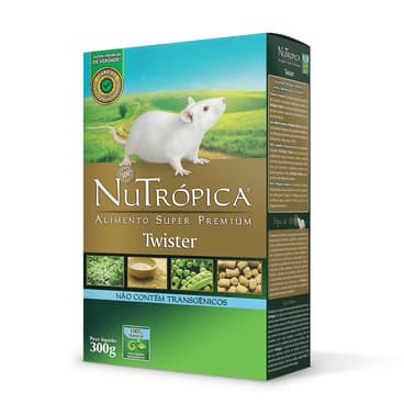 Ração NuTrópica Twister 300g – Alimento Premium Extrusado para Roedores