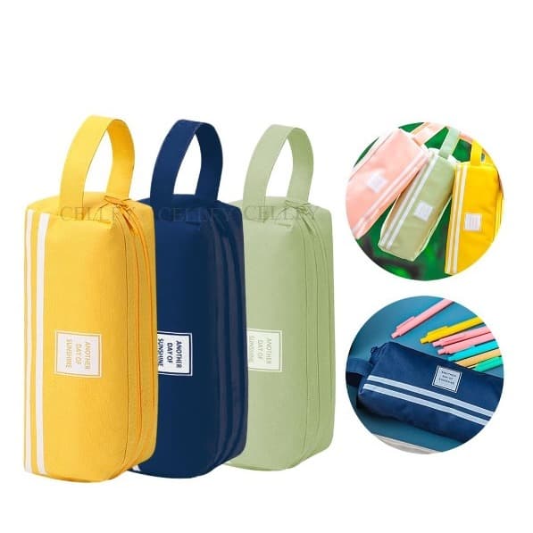 Estojo Escolar Masculino Feminino Grande 2 Ziperes Duplo