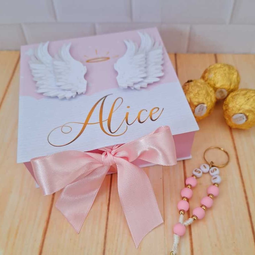 Convite Padrinhos de Batismo Terço Personalizado