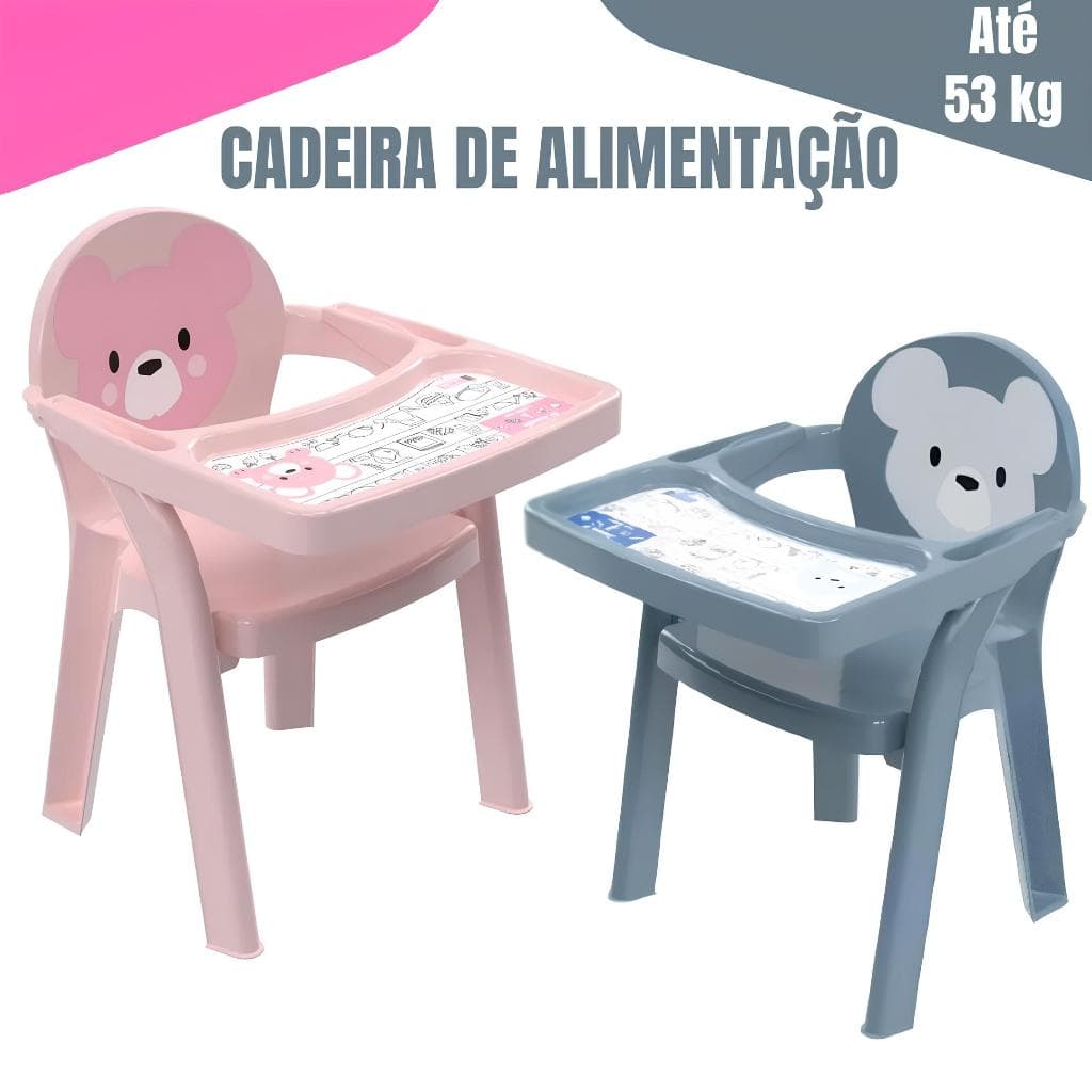 Poltrona Infantil Com Bandeja Urso Plasutil Excelente Para Refeição Infantil!