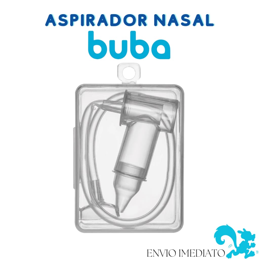 Aspirador Nasal bebê infantil Com Estojo Sucção Com Ponta Original Buba nariz entupido