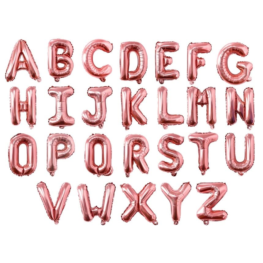 Balão Metalizado Letra 40 Cm 1 Unidade - Rose Gold