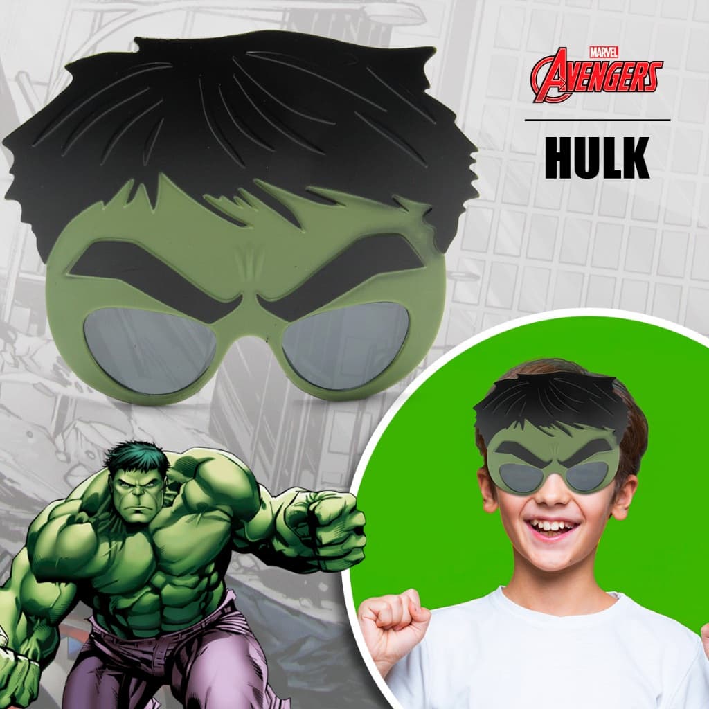 Óculos De Sol Infantil Fantasia 3D Uv400 Vingadores Marvel Personagens Avengers Toyng