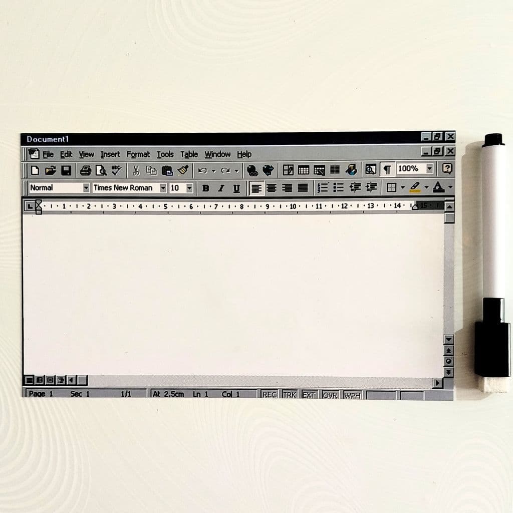 Mini Planner Ímã de Geladeira 98 Retrô 12x19,5cm Lousa Recados Lista de Compras Lembrete