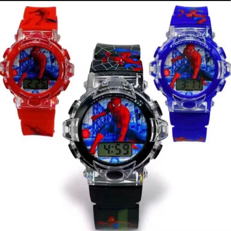 Relogio Infantil de Menino do Homem Aranha toca música e acende luz
