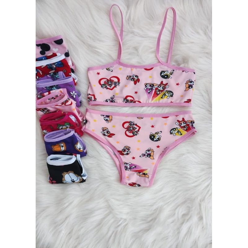 kit Top 5 Infantil Conjunto Maleta Sem Bojo Menina Moça