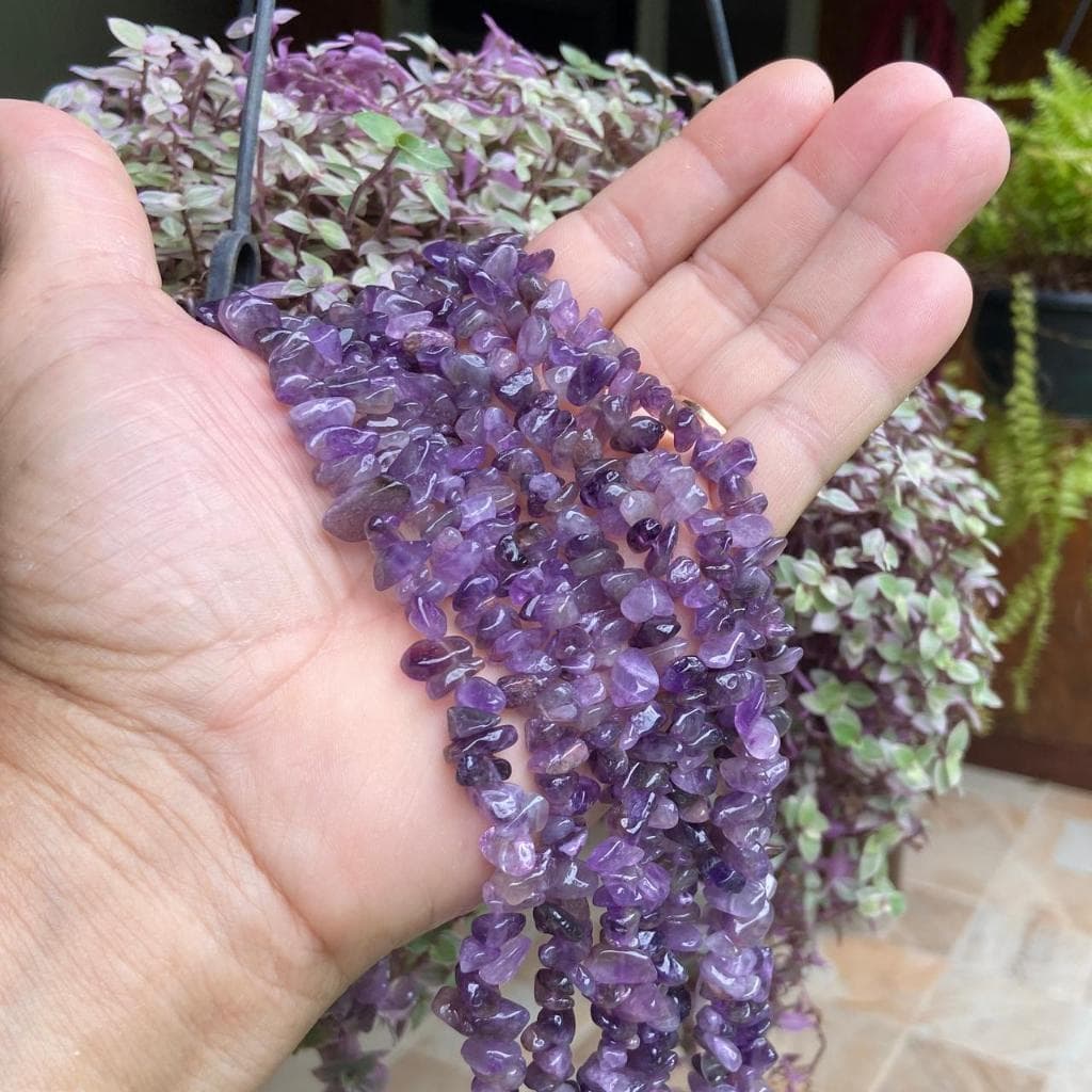 Fio de Cascalho em Pedras Naturais 80cm P/ Artesanatos e Bijuterias