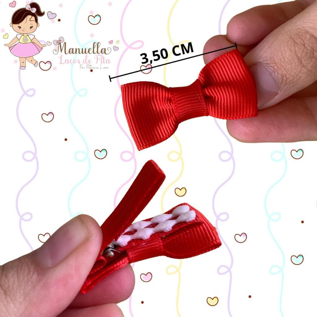 Micro lacinho infantil para bebê Presilhas Antideslizante Variedade de cores ( UNIDADE)