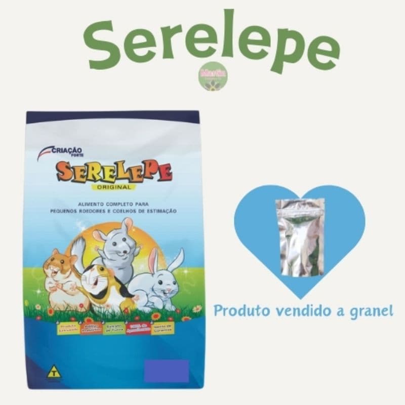 70g Ração Extrusada Serelepe(a granel),hamster, gerbil, roedores