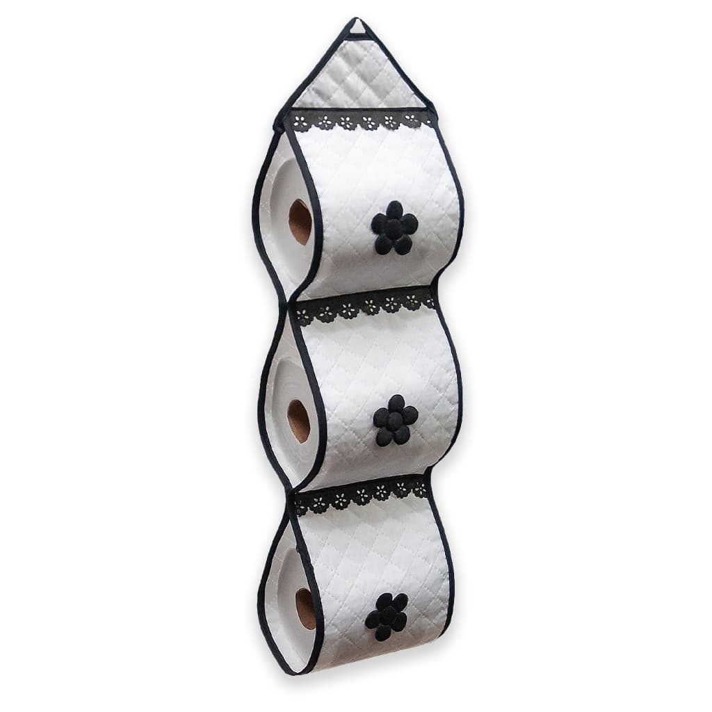 Porta Papel Higiênico Matelado C/ Aplicação e Aviamento Para 3 Rolos 60m