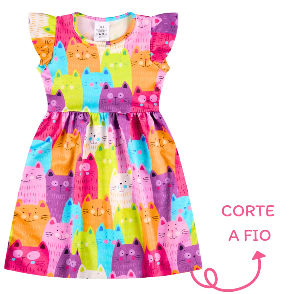 Vestido Infantil Menina Verão Estampado