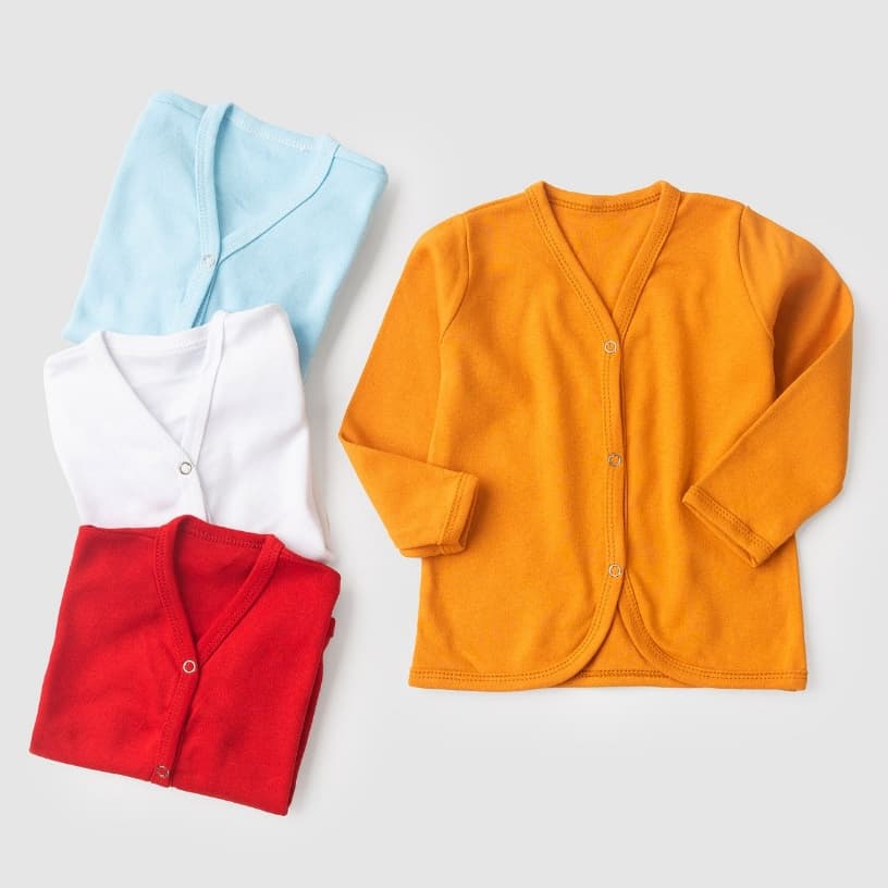 Casaquinho Bebê Inverno Suedine com Botões Confortável P/M/G/1