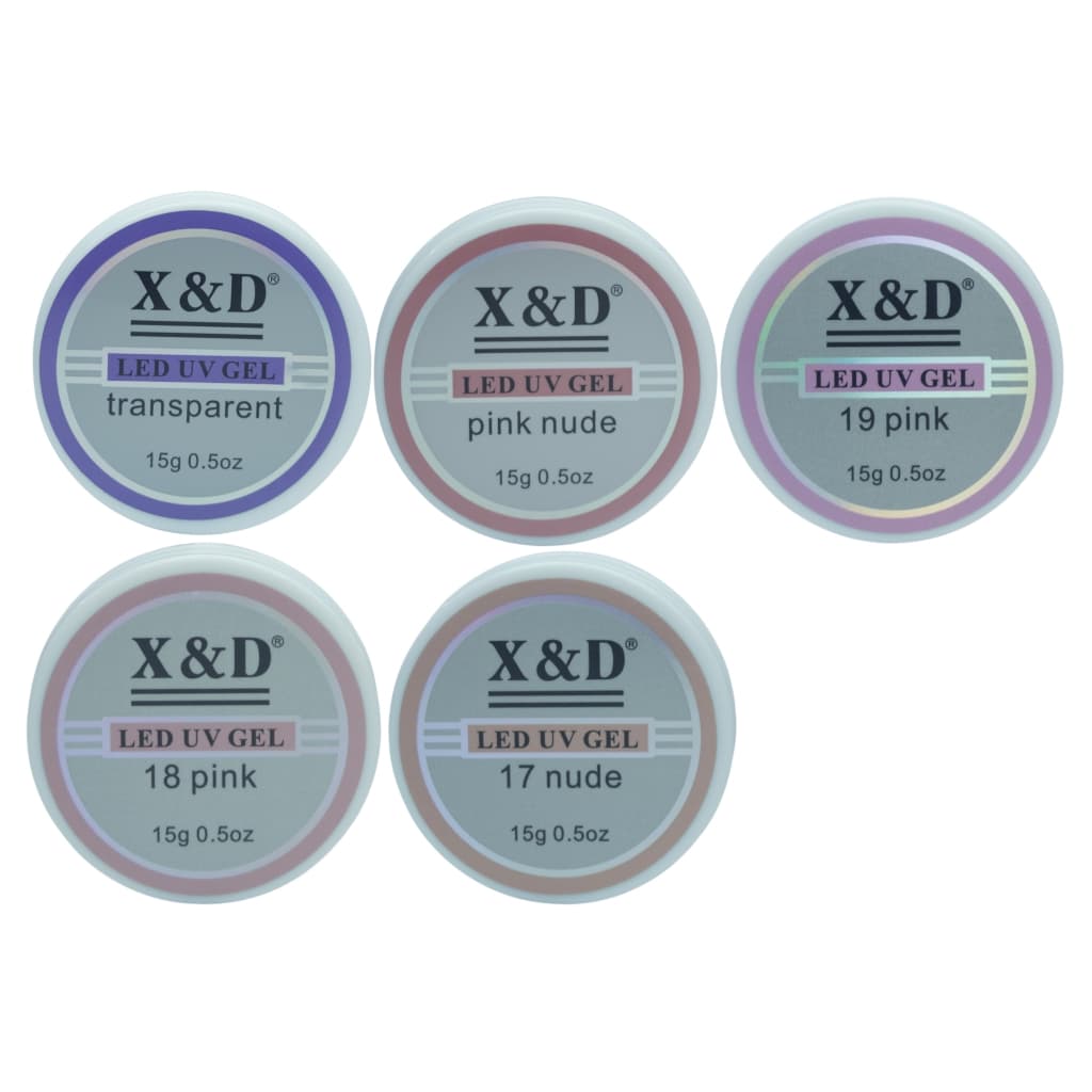 Gel X&d 15g Led Uv Gel para Unhas Xd Profissional Acrigel Alongamento Xed