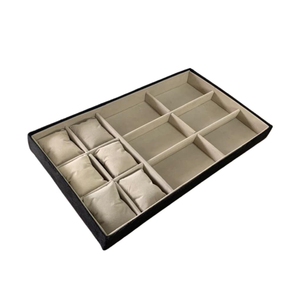 Bandeja Organizadora Grande Organizador de Óculos e Relógios Organizador de Gavetas Veludo