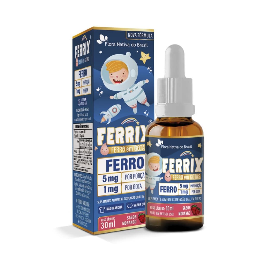Ferrix Ferro Em Gotas Baby & Kids Por Porção 30ml