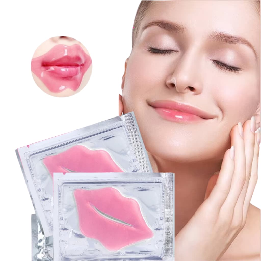 Máscaras Hidratante Labial Boca 10/20/30/40 unidades com Colágeno Nutrição Brilho Lábios