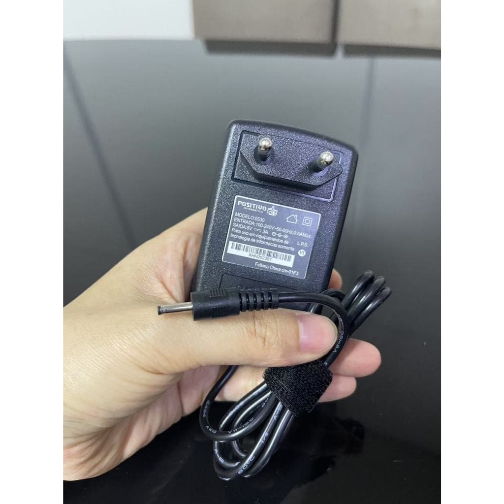 Fonte Carregador Notebook Positivo 5V 3A Pino 3.0mm x 1.1mm Com Filtro