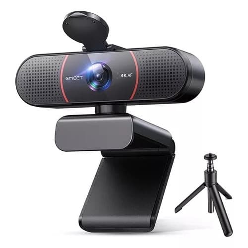 Emeet Webcam C960 4k Com Tripé Ajustável