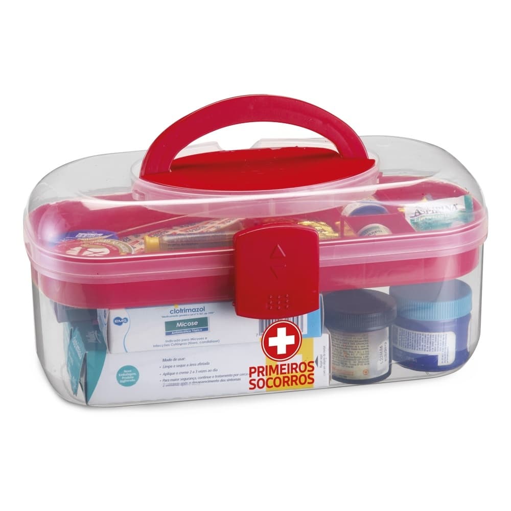 Maleta Caixa Primeiros Socorros / Medicamentos Com 1 Bandeja - Monte Líbano
