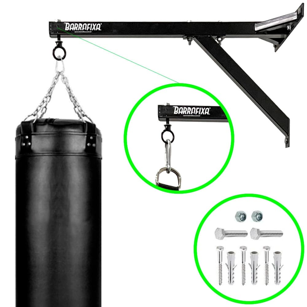 Suporte Para Saco De Pancada Parede Desmontavel Reforcado