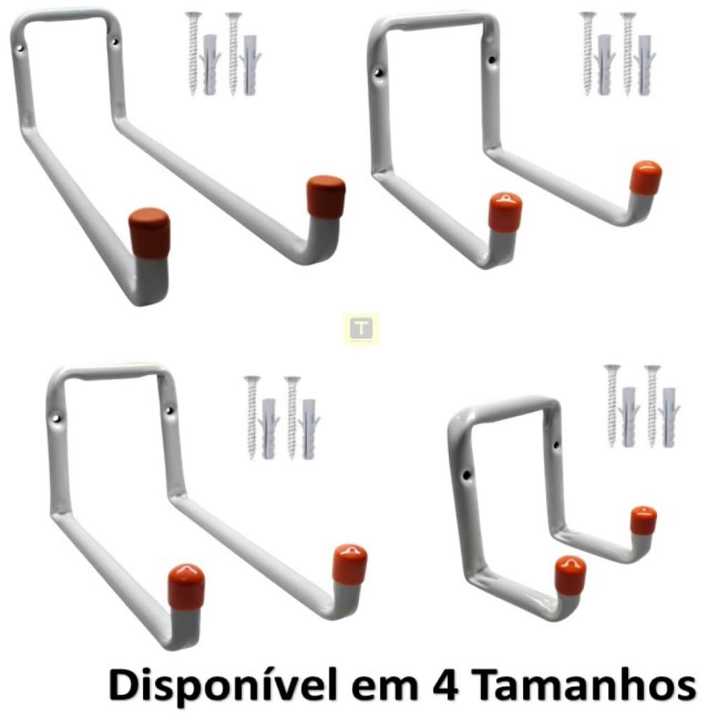 Suporte Gancho Multiuso Pendurar Escada, Mangueira, Bike Parede