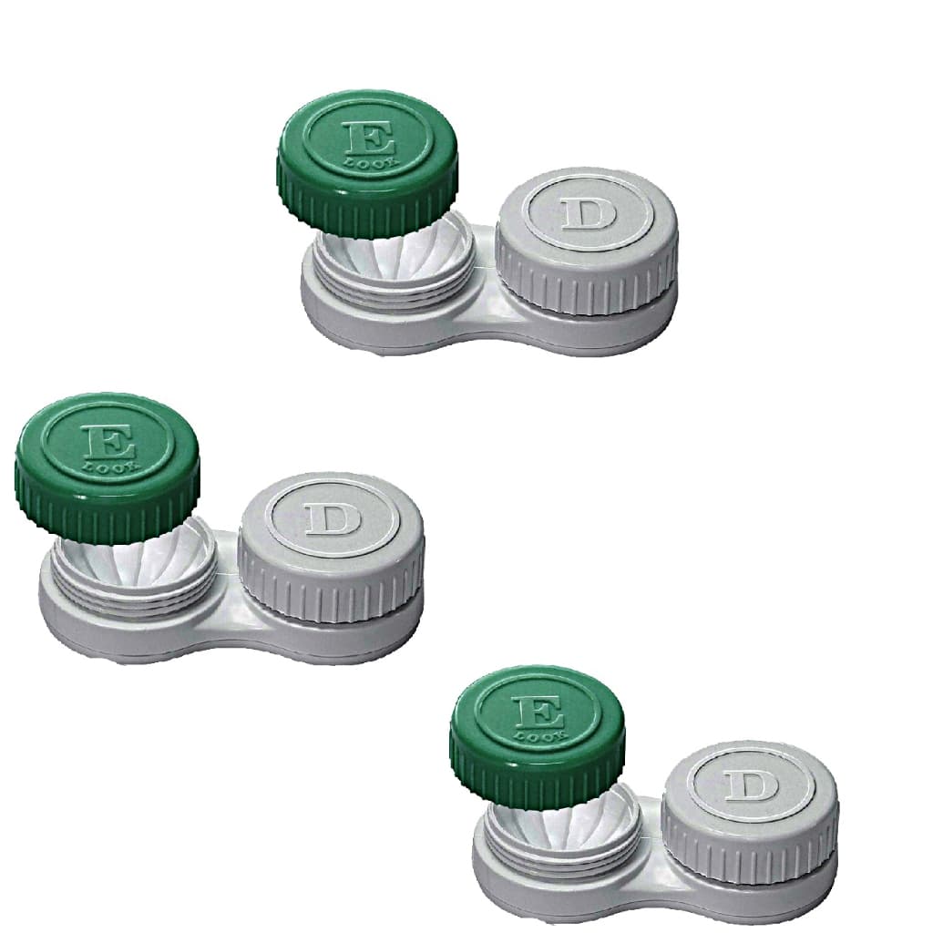 Estojo Case Porta Lentes De Contato - 3 Unidades