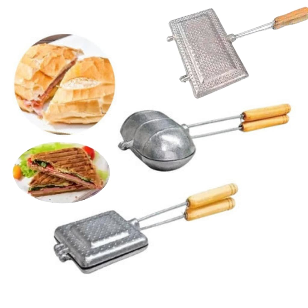 Tostequeira Sanduicheira de fogão Misto Quente Forma Aluminio Tostex Qualidade Chapa Fogão