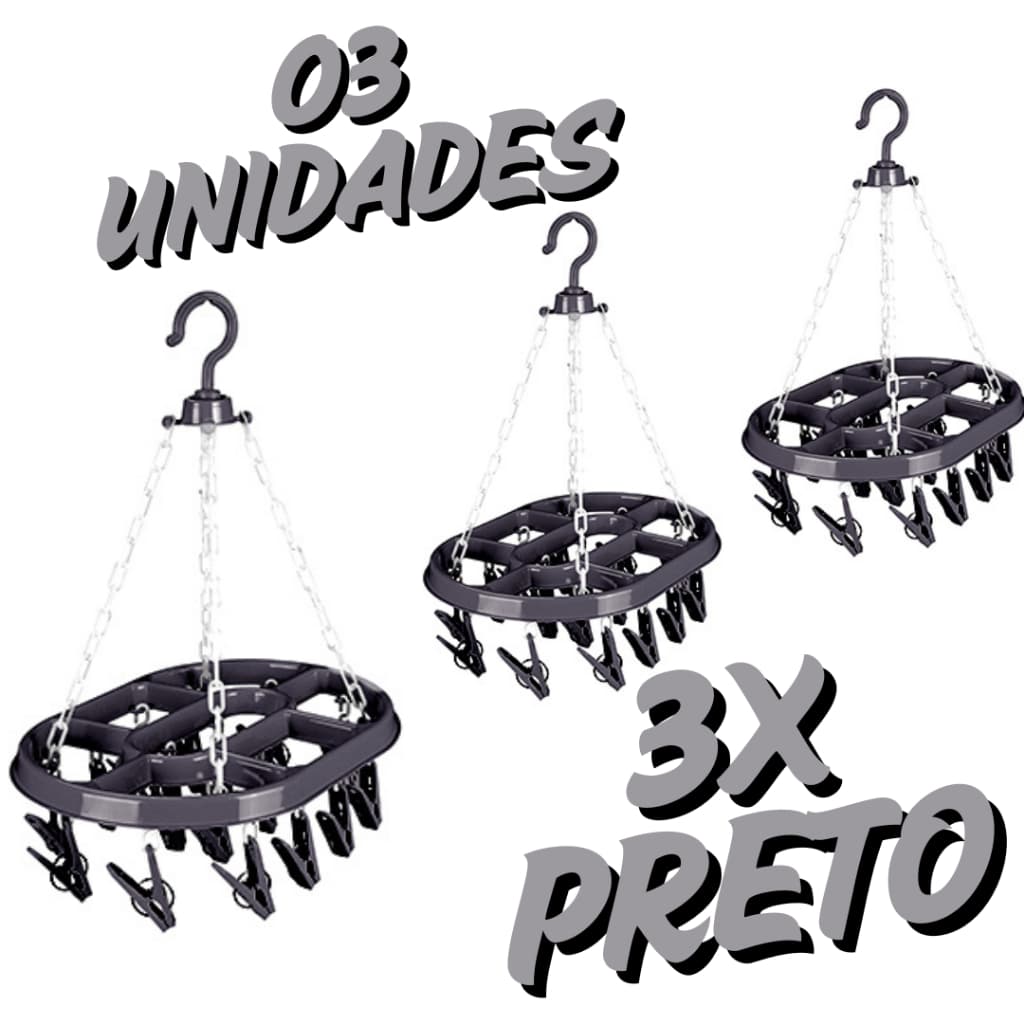 Varal de Roupas Íntimas Calcinhas Com 48 Prendedores ENVIO FULL