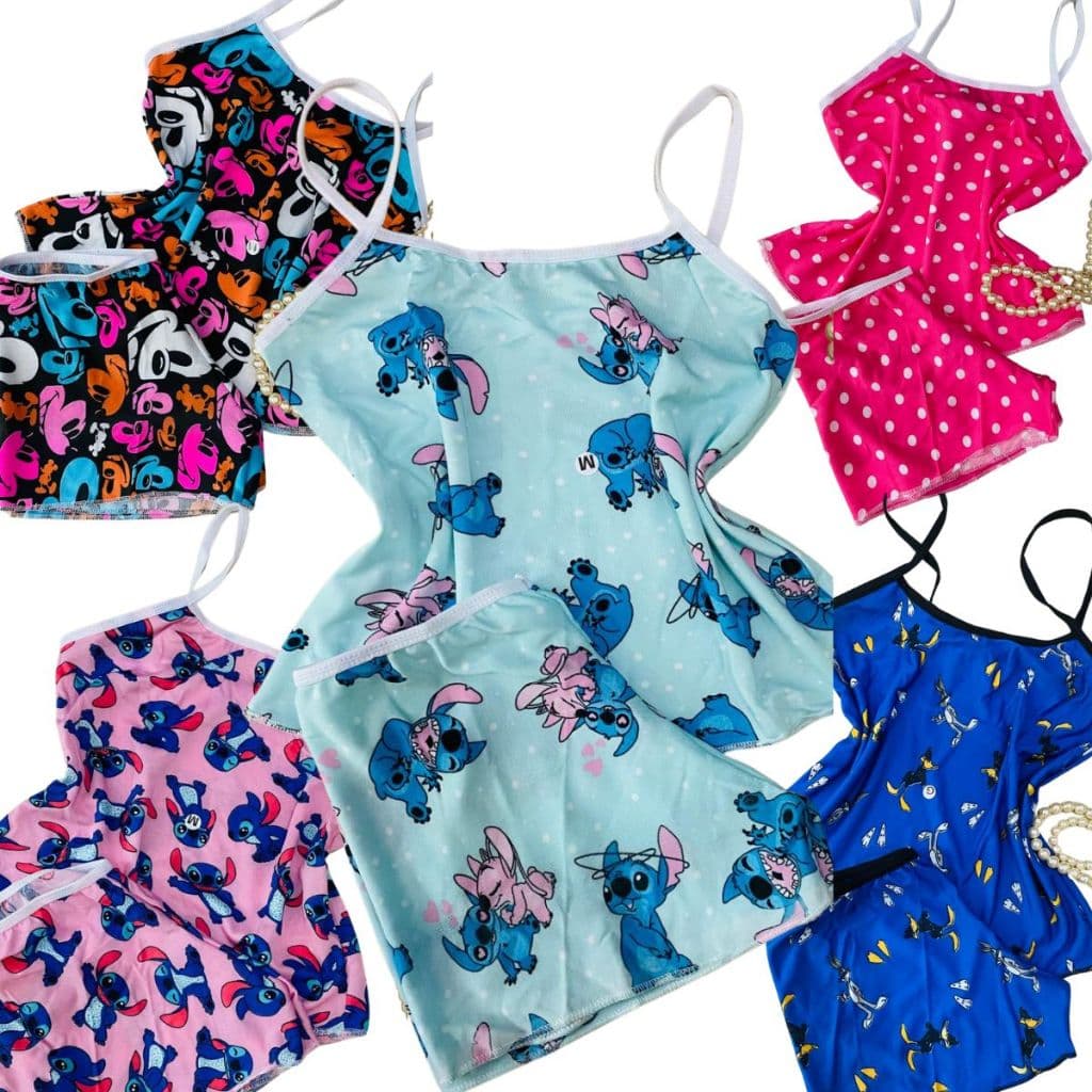 Kit 5 Pijamas JUVENIL veste 10 a 15 anos