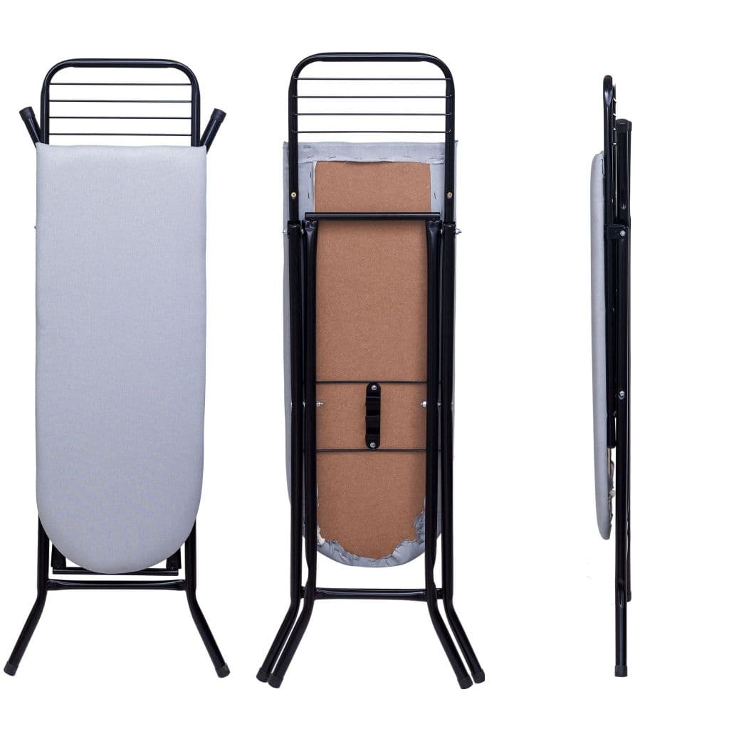 Mesa Tabua de Passar Roupa Passadeira 3 Andares Técido Térmico Dobravel Extra Forte Com Porta Ferro