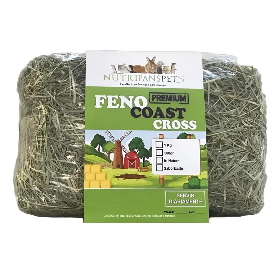 4kg Feno Coast Cross Premium Coelhos Hamister Porquinho Da India -