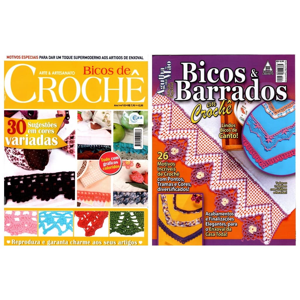 Revista Bicos e Barrados Crochê