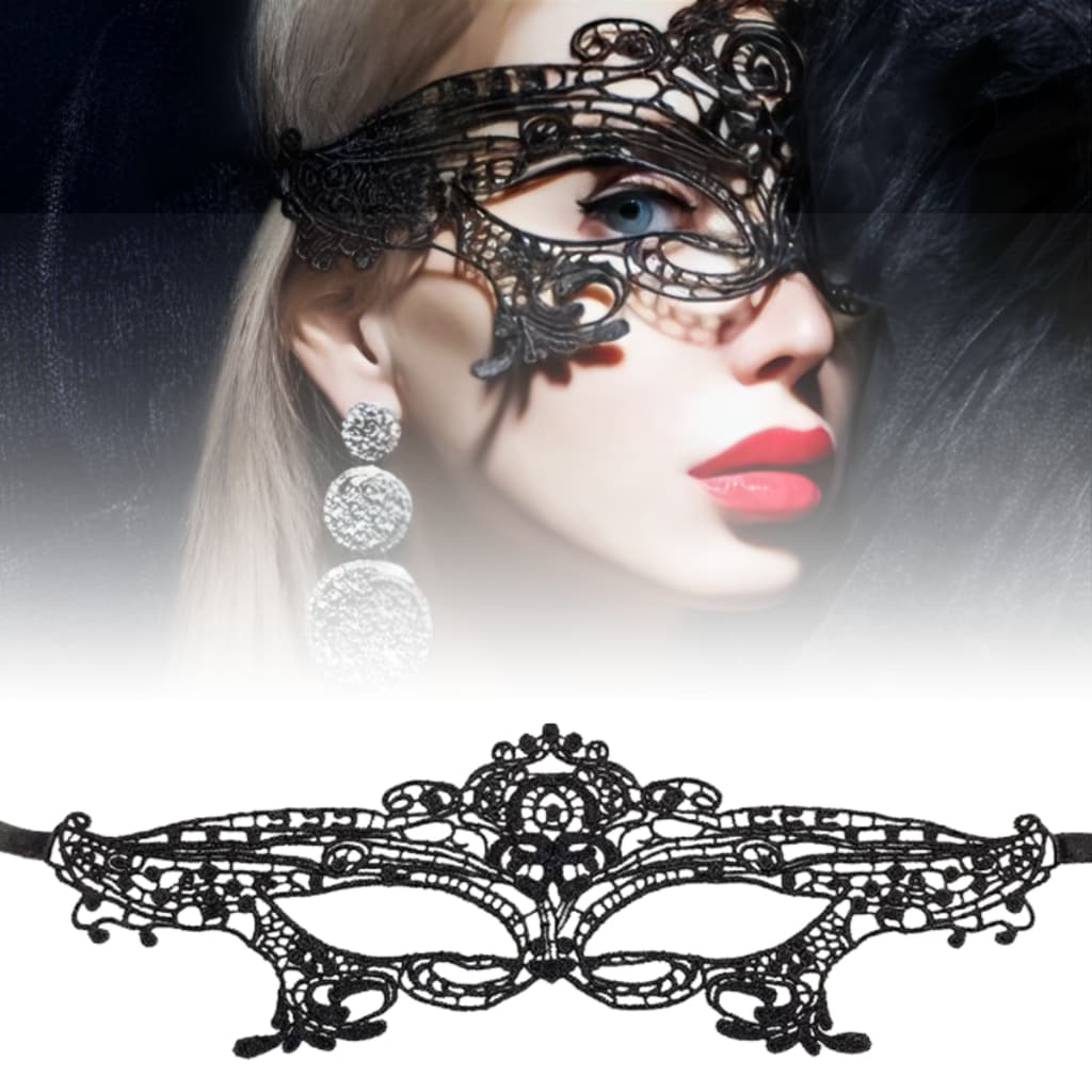 Máscara Erótica Sensual Fetiche Sado Dominadora Fantasia Feminina Tiazinha Bastet Shop