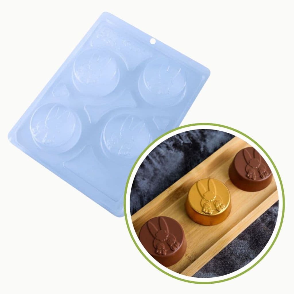 1~4 FORMA SILICONE  BWB PÃO DE MEL BUMBUM COELHO 10605 LANÇAMENTO PÁSCOA 2025 (CHOCO)