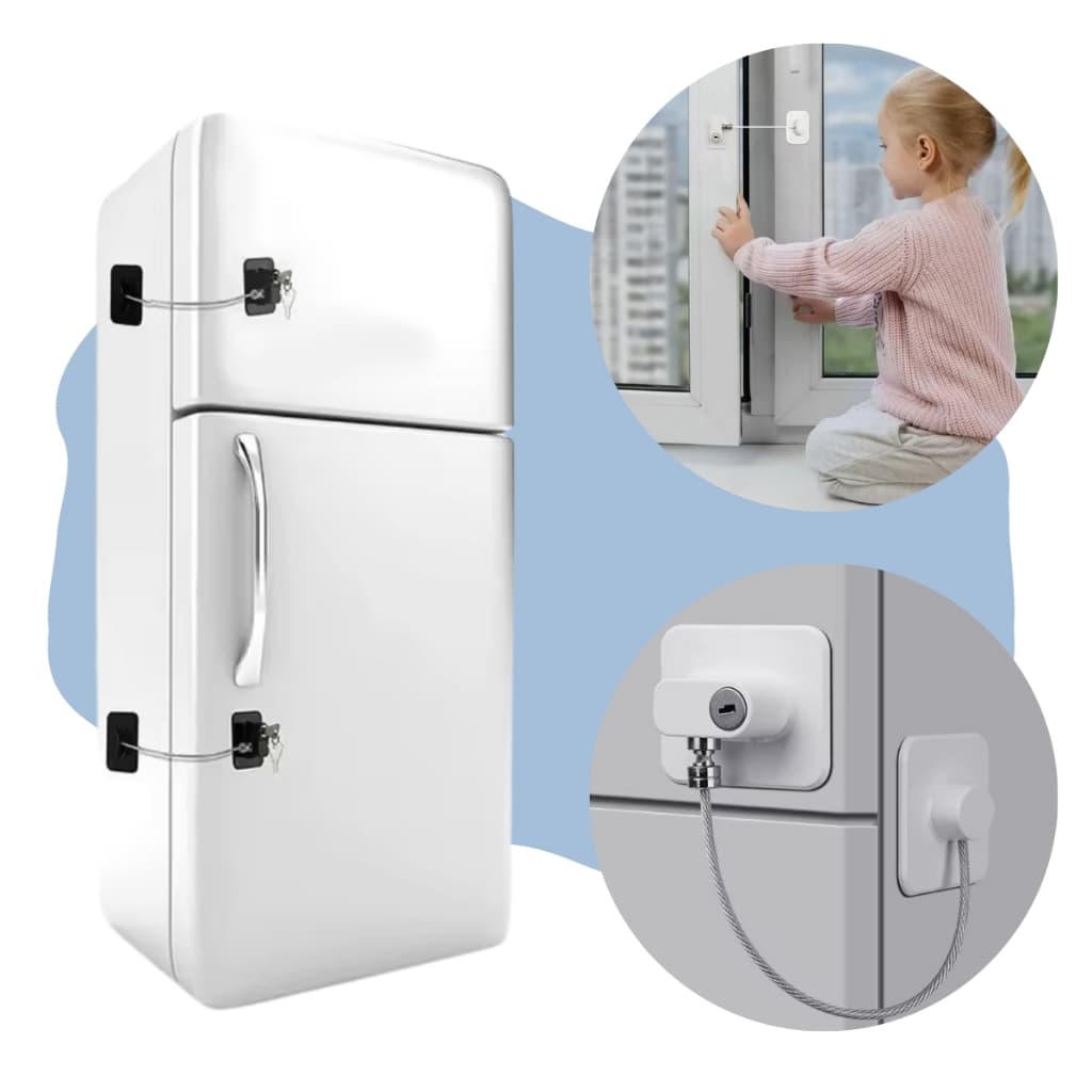 Trava Para Bebês Crianças Segurança Gaveta Geladeira Armário
