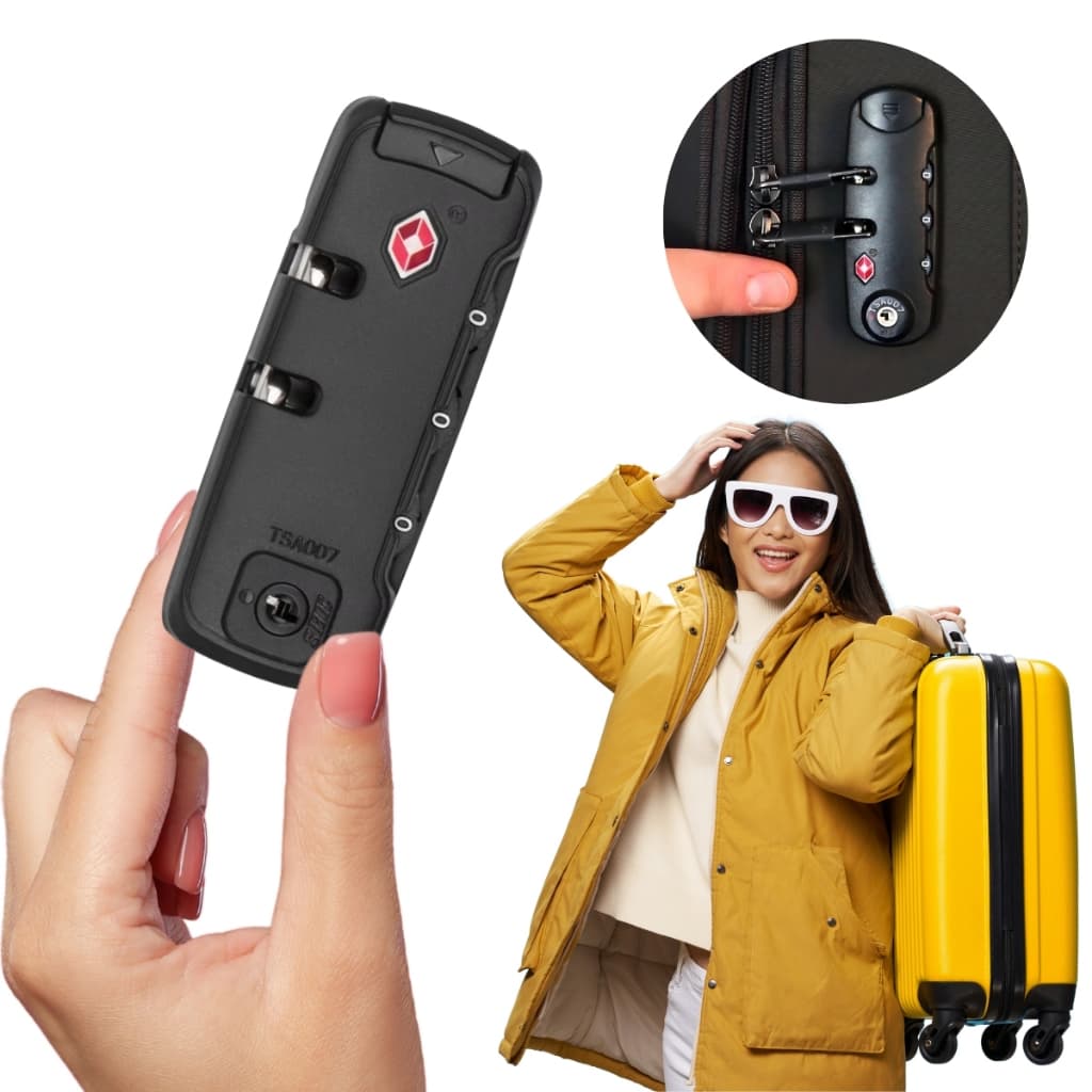 Cadeado Qawhite Com Combinação Digit / Acessórios Para Mala De Viagem Com Trava De Código Br