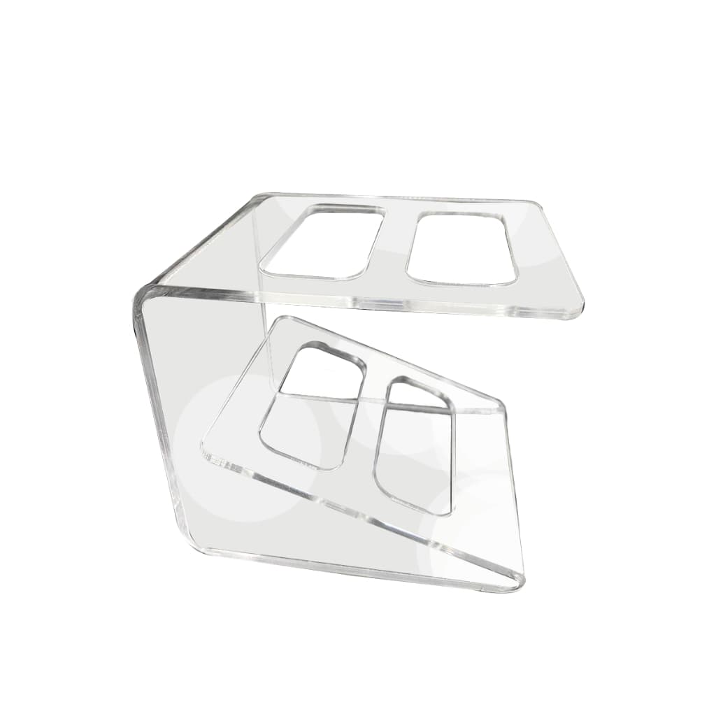 Suporte em Acrílico para Controles Remotos com 2 Divisórias – Organize Seu Ambiente