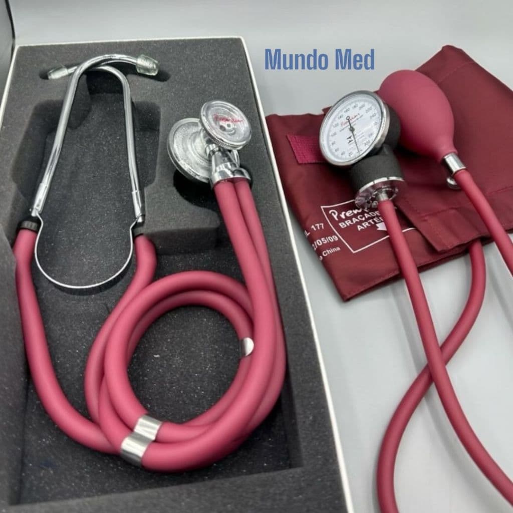 Kit Médico Profissional – Aparelho de Pressão + Estetoscópio Premium - Cores