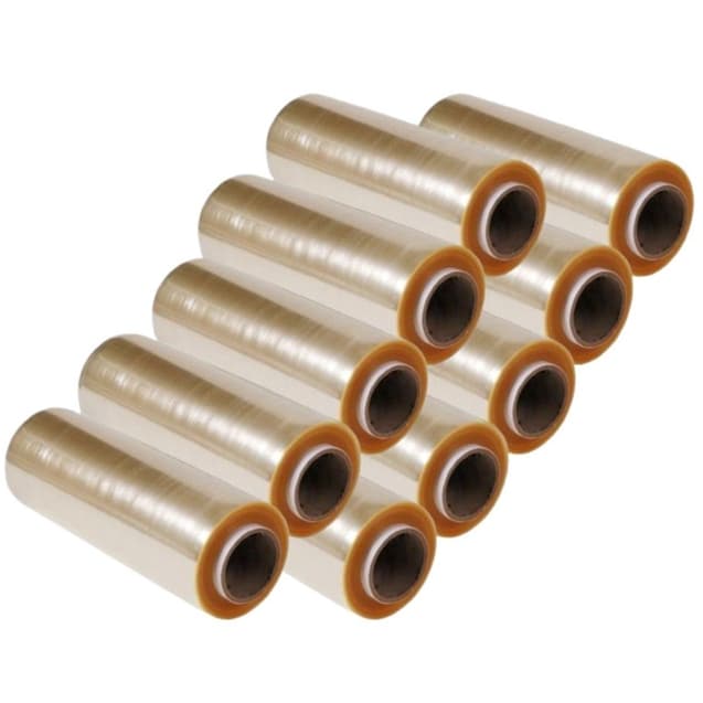 Kit 10 Rolo Bobina Plastico De Filme Pvc 28cm X 100 Metros - PROMED