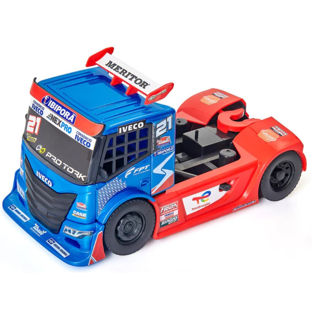 Caminhão Miniatura Iveco Racing Copa Truck De Corrida - Usual Brinquedos